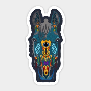 Heady Horse Sticker